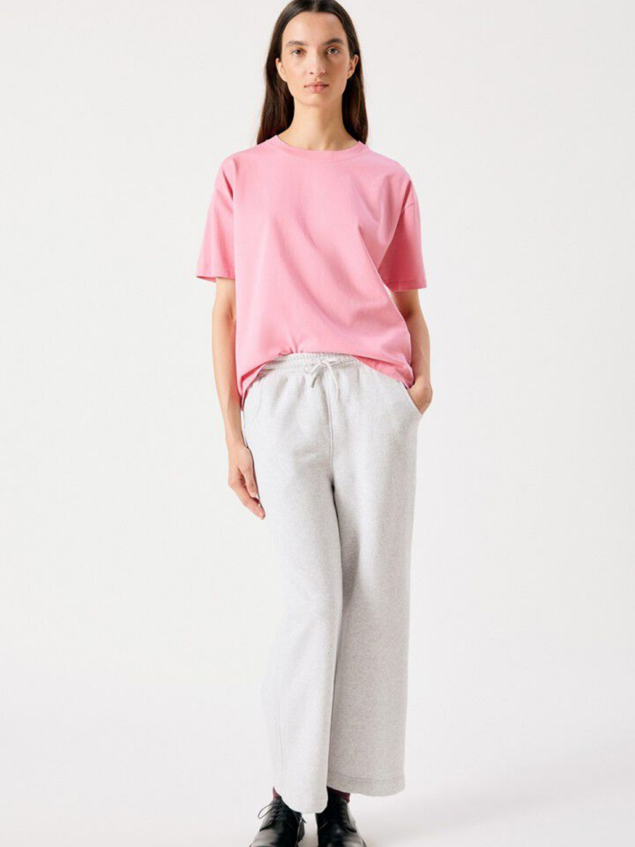 Damski t-shirt oversize z mięsistej bawełny Fizvalley