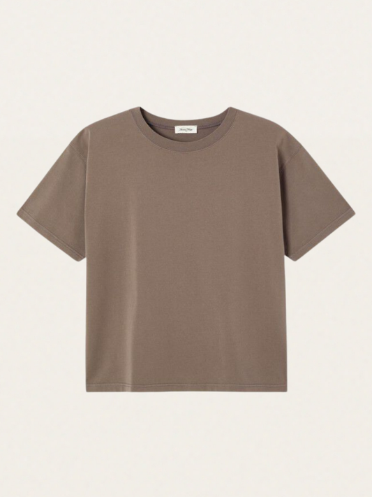 Damski t-shirt oversize z mięsistej bawełny Fizvalley