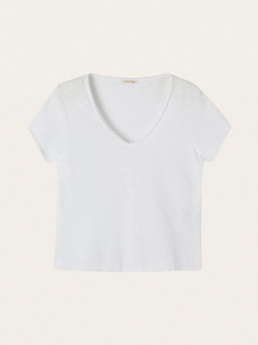 Damski t-shirt bawełniany z dekoltem V Sonoma