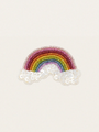 Koralikowa spinka do włosów Rainbow
