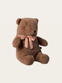 Pluszowy miś z kokardą - medium Soft Brown