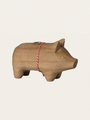 Świecznik bożonarodzeniowy - Pig candle holder Small Nature