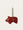 Świecznik bożonarodzeniowy - Pig candle holder Small Red