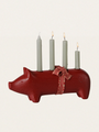 Świecznik bożonarodzeniowy - Pig Advent medium Red