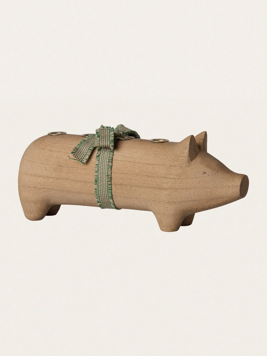 Świecznik bożonarodzeniowy - Pig Advent medium Nature