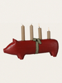 Świecznik bożonarodzeniowy - Pig Advent Big Red