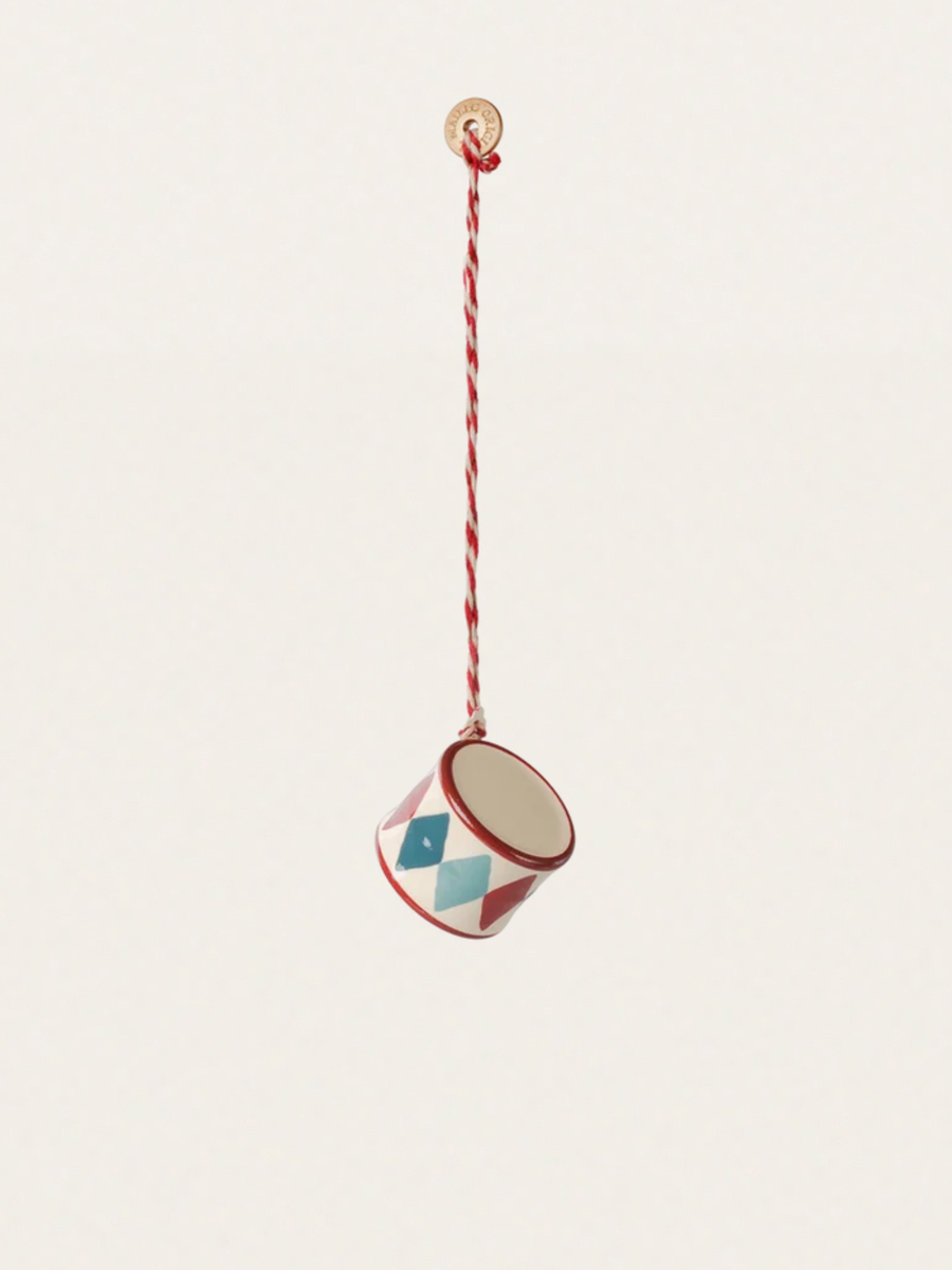 Zestaw metalowych ozdób świątecznych Peter's Christmas - Red/Blue