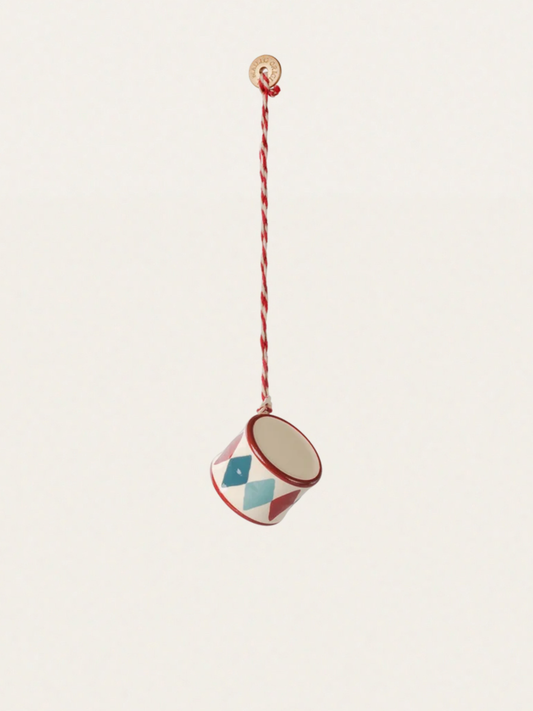 Zestaw metalowych ozdób świątecznych Peter's Christmas - Red/Blue