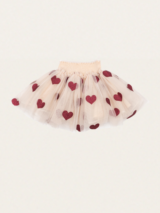 Tiulowa rozkloszowana spódniczka Tullie Coeur Glitter