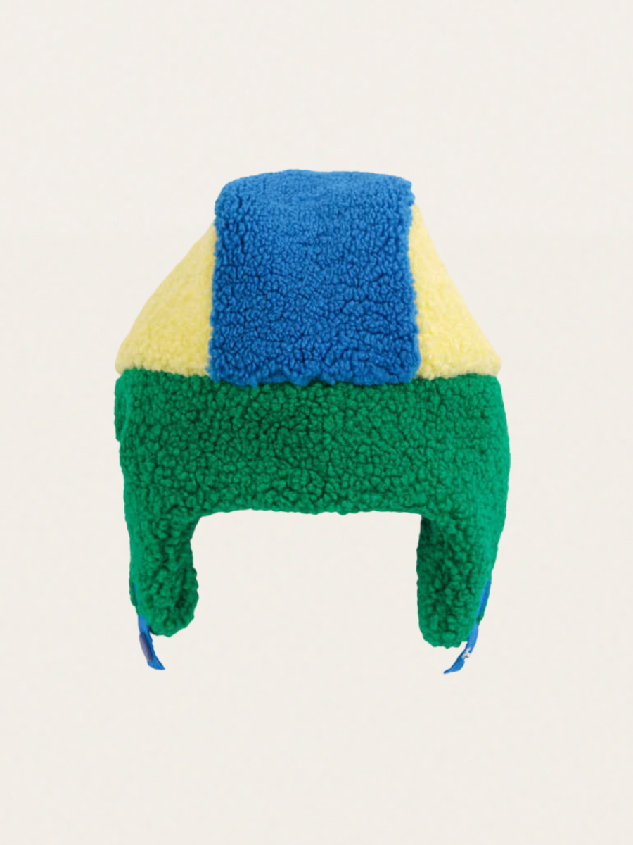 Ocieplana czapka pilotka Bobo Choses color block Multicolor