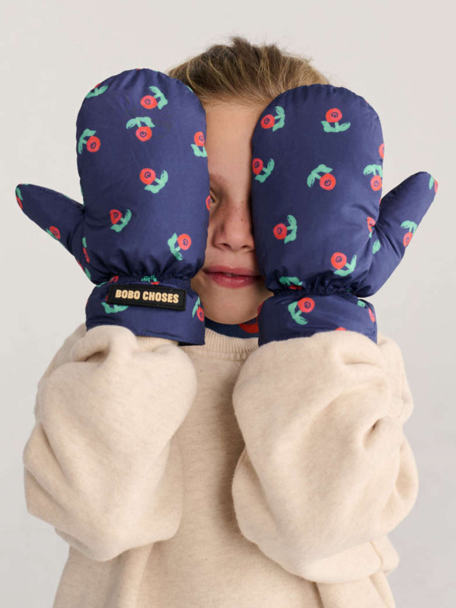 Rękawiczki mitenki Kids Stamp Bloom all over