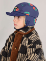 Ocieplana czapka pilotka Kids Stamps Bloom all over