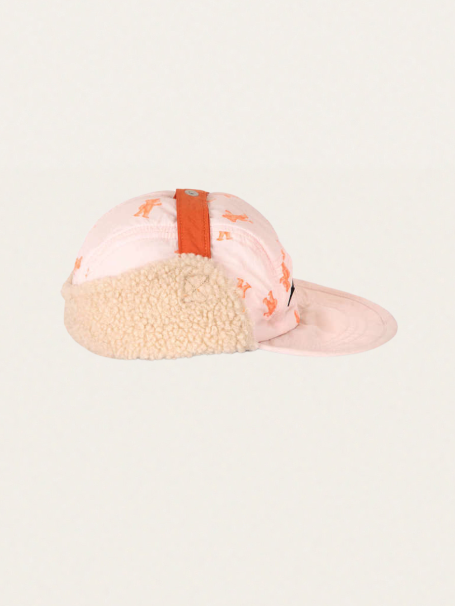Ocieplana czapka pilotka Baby Softpaw Monster all over