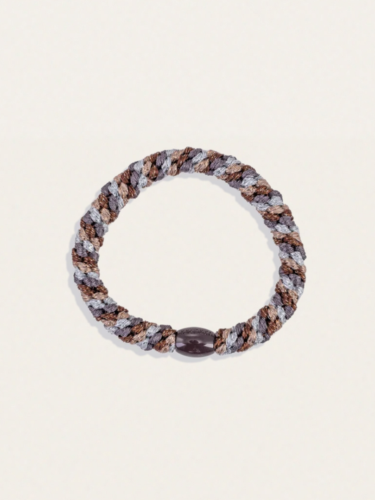 Gumka do włosów KKNEKKI - Mix Brown Silver Glitter