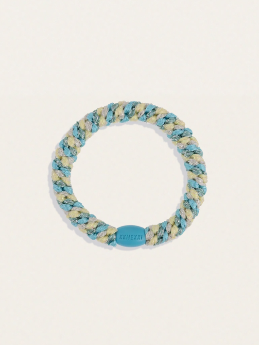Gumka do włosów KKNEKKI - Mix Turquoise Yellow Glitter