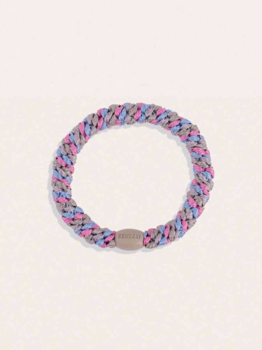 Gumka do włosów KKNEKKI - Mix Sky Blue Pink Glitter