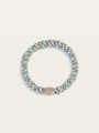 Gumka do włosów KKNEKKI - Mix Pistacio Sky Blue Glitter