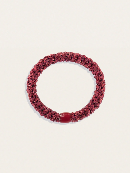 Gumka do włosów KKNEKKI - Light Bordeaux Glitter
