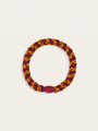 Gumka do włosów KKNEKKI - Bordeaux Orange Glitter Stripe
