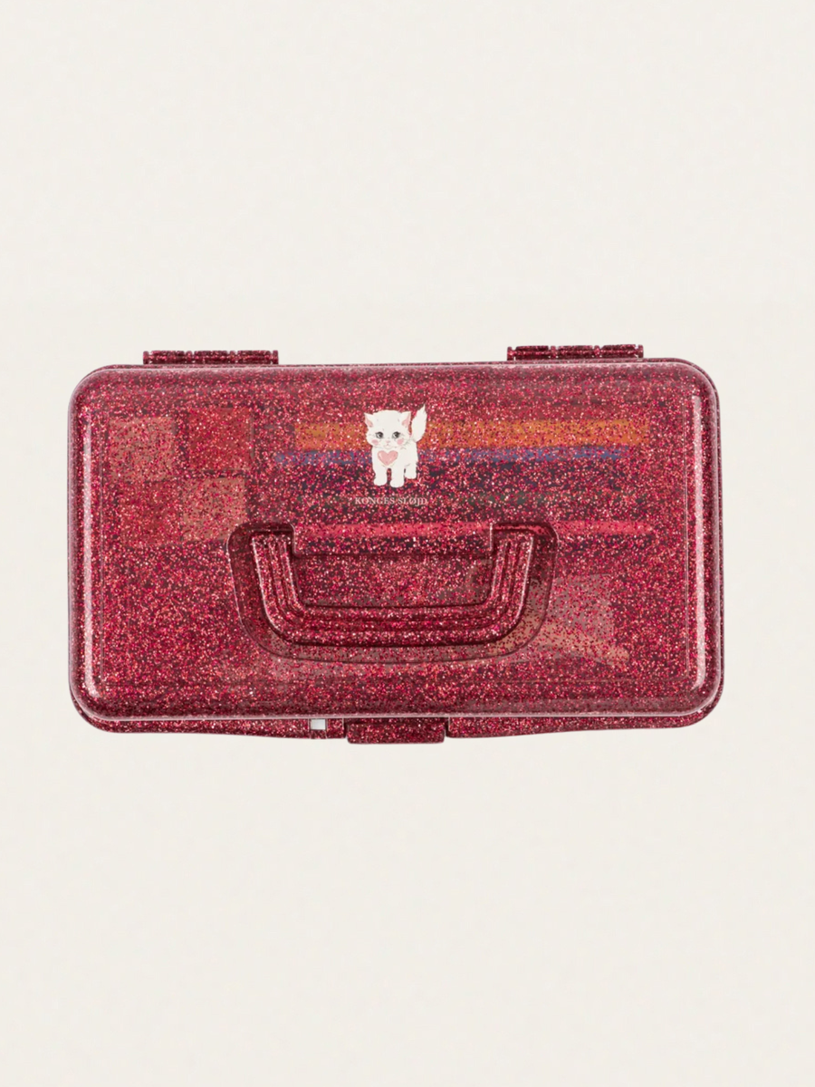 Zestaw art. plastycznych w kuferku Glitter Cat