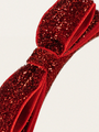 Błyszcząca opaska do włosów Red Glitter
