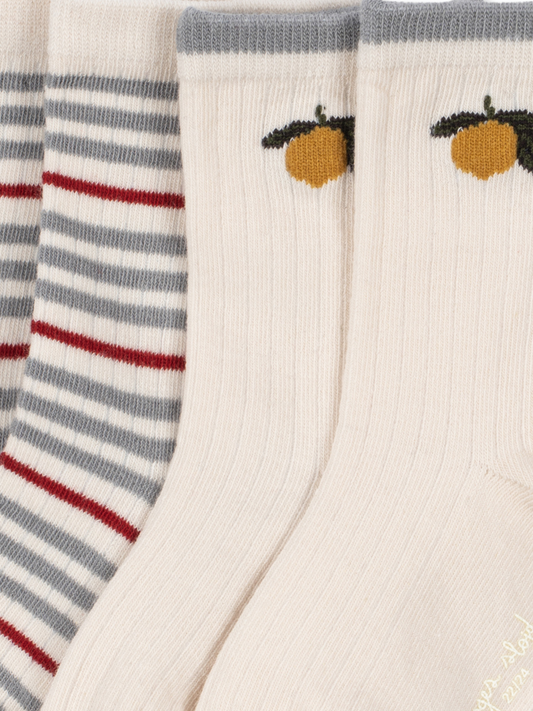 Bawełniane skarpetki Rib Stripe 2-pak