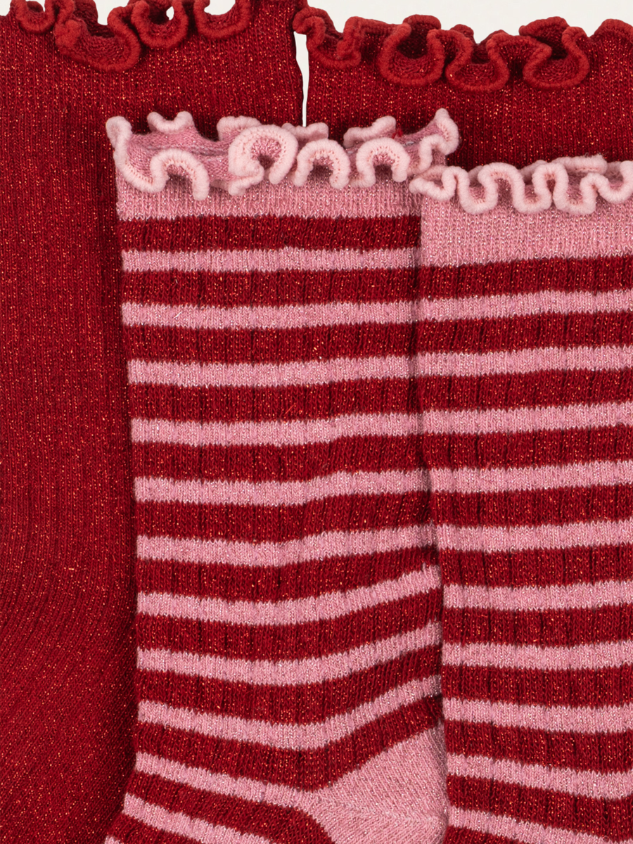 Skarpetki z bawełną Glitter Socks 2-pak