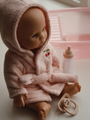 Lalka bobas w zestawie z wanienką - Isola doll bath set
