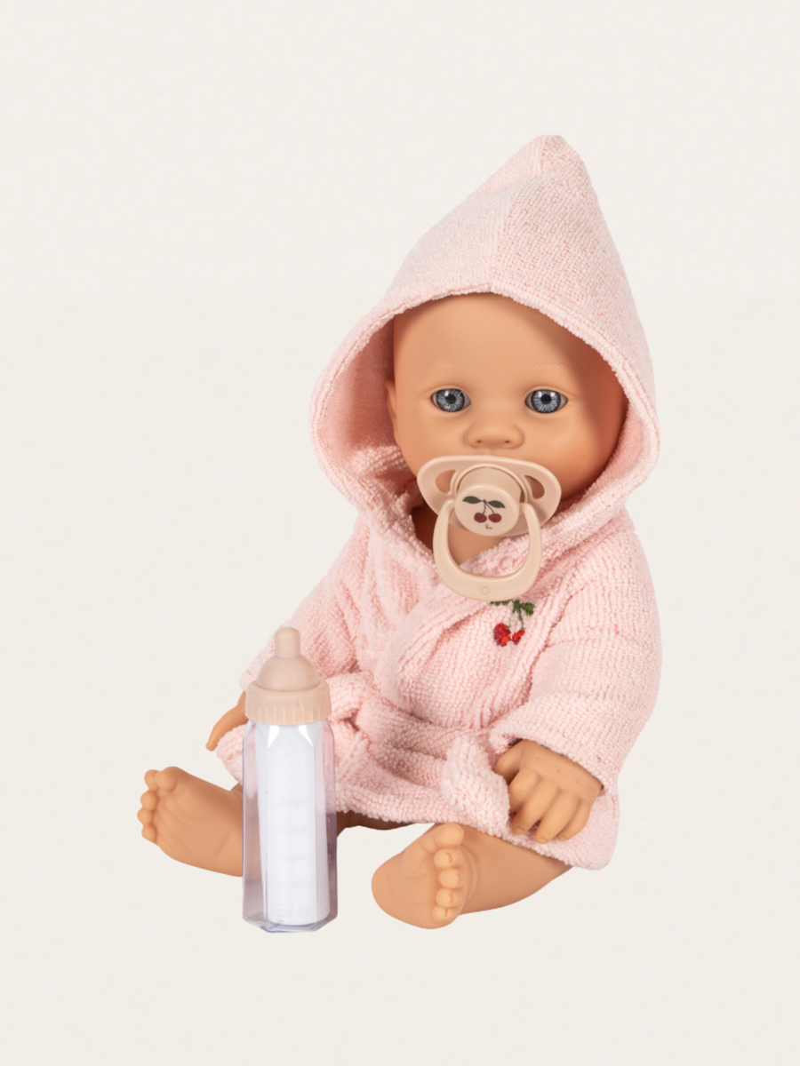 Lalka bobas w zestawie z wanienką - Isola doll bath set