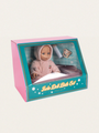 Lalka bobas w zestawie z wanienką - Isola doll bath set