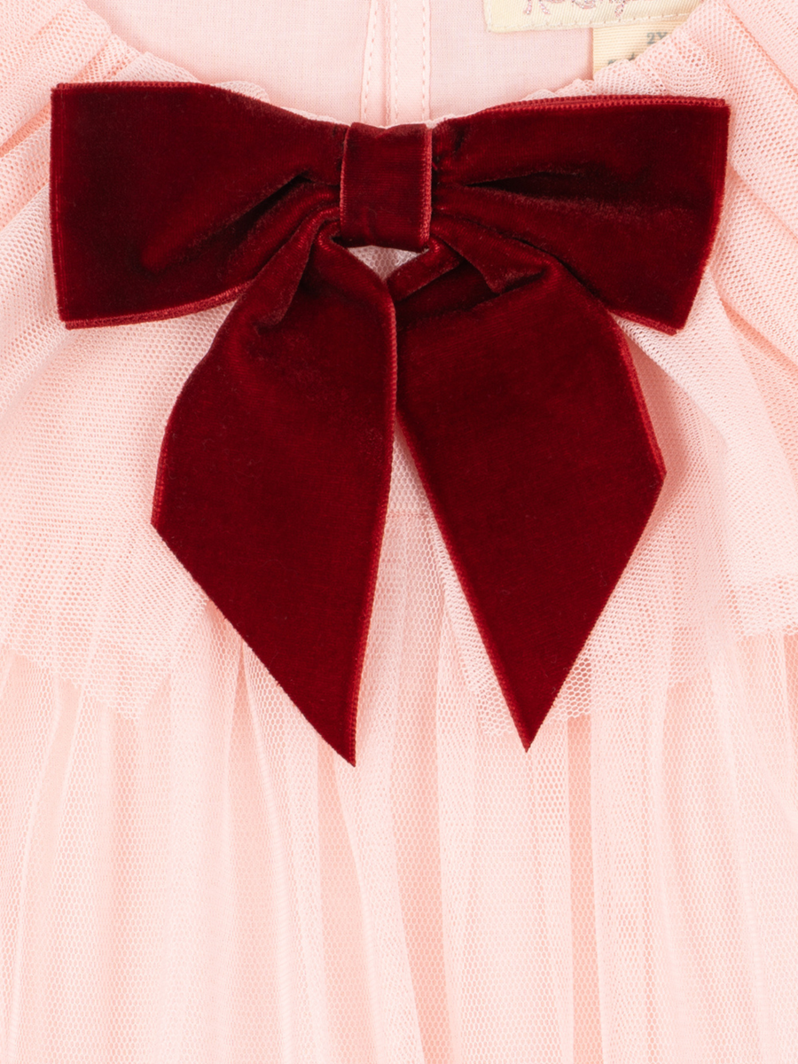 Tiulowa sukienka z kokardą Bow Dress Creole Pink