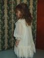Tiulowa sukienka z kokardą Bow Dress Parchment