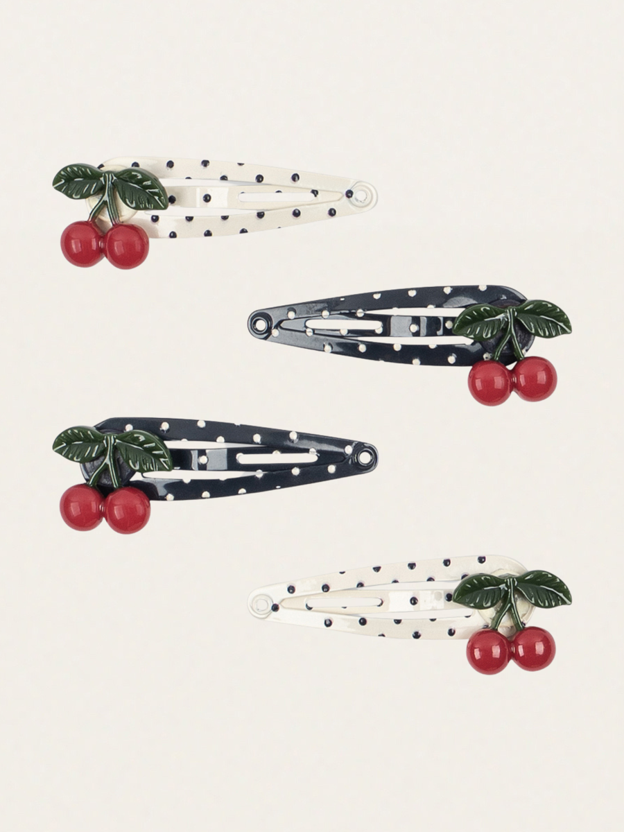 Spinki do włosów Cherry Dot 4 szt.