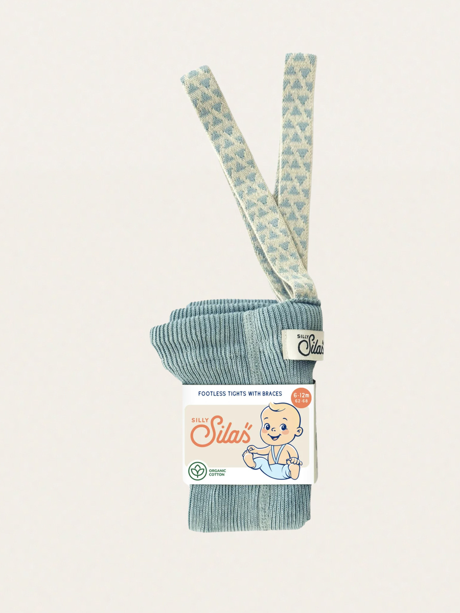 Bawełniane legginsy na szelkach w stylu retro