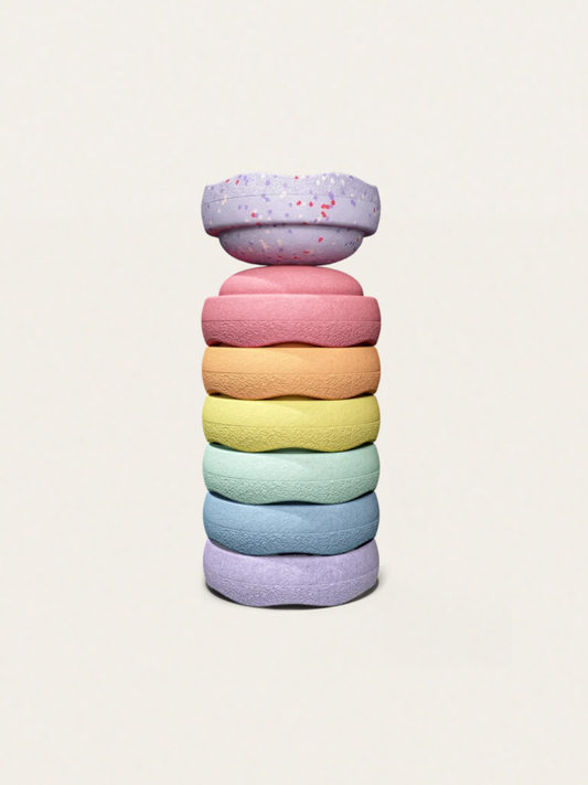 Stapelstein® Winter Special Mini rainbow pastel