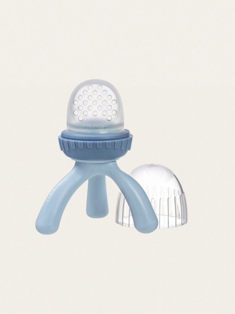 Gryzak silikonowy do podawania pokarmu Lullaby Blue