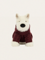 Piesek terrier w swetrze 25 cm