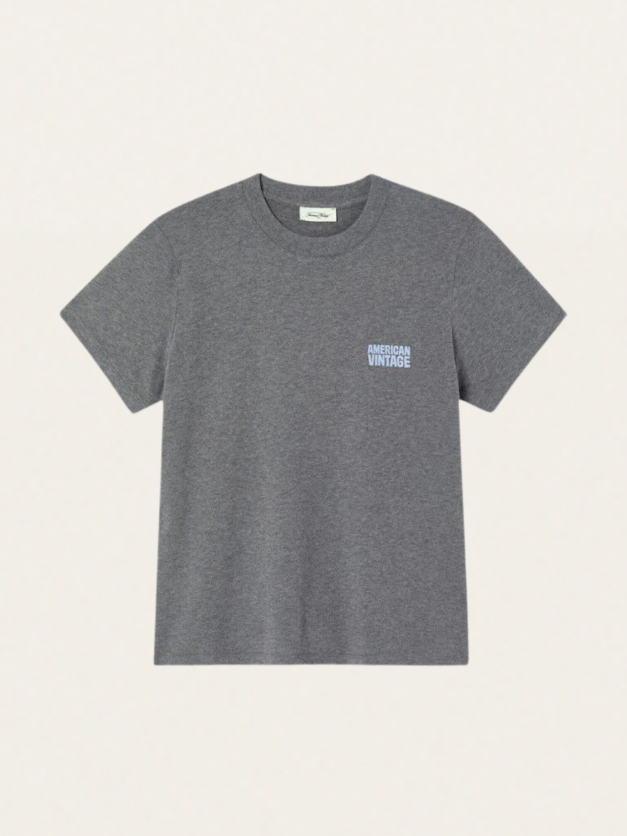 Damski t-shirt bawełniany Ykobow Heather Granite