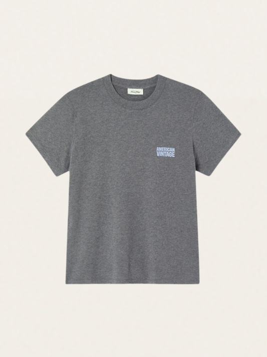 Damski t-shirt bawełniany Ykobow Heather Granite