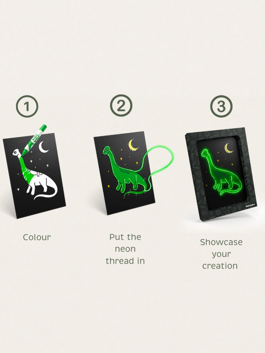 Zestaw do tworzenia świecących obrazków KIDYNEON