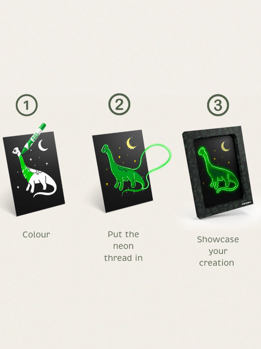 Zestaw do tworzenia świecących obrazków KIDYNEON