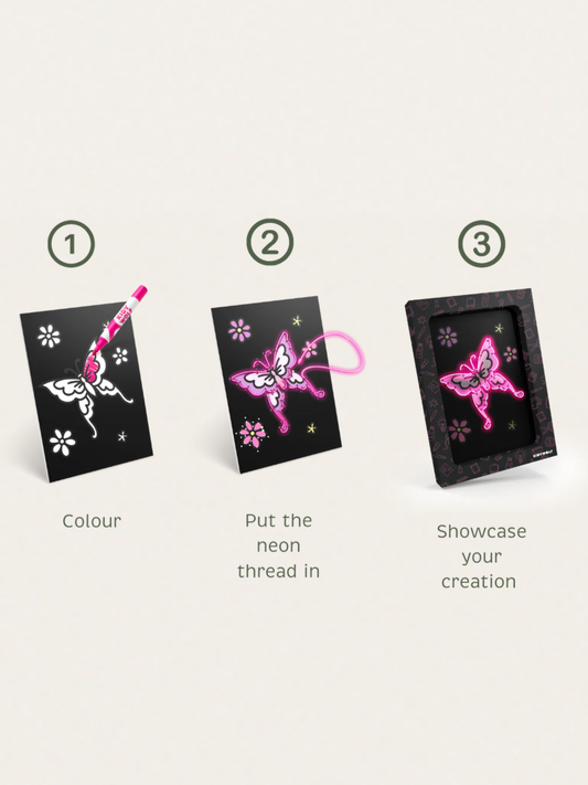 Zestaw do tworzenia świecących obrazków KIDYNEON