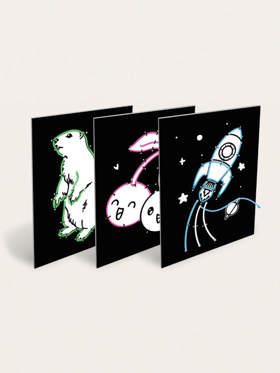 Zestaw do tworzenia świecących obrazków KIDYNEON