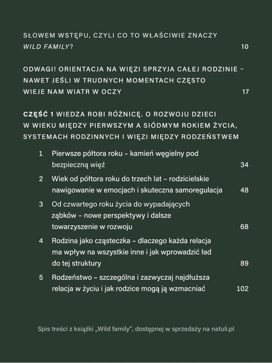 Wild family, czyli o rodzinie, rozwoju dziecka do 7. r.ż.