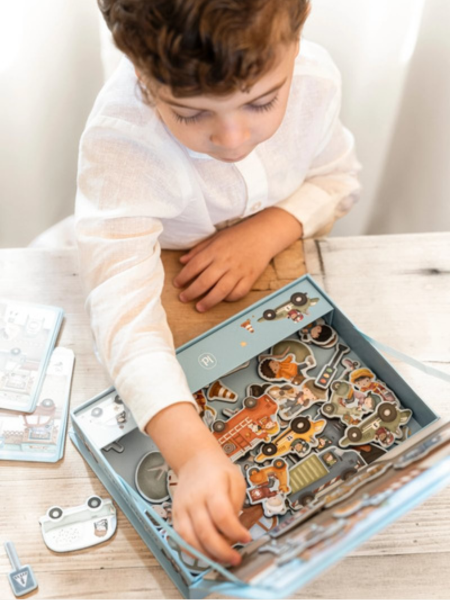 Magnetyczna układanka - Pojazdy