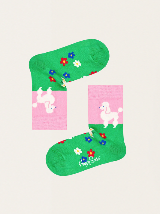 Skarpetki dziecięce Happy Socks Poodle & Flowers
