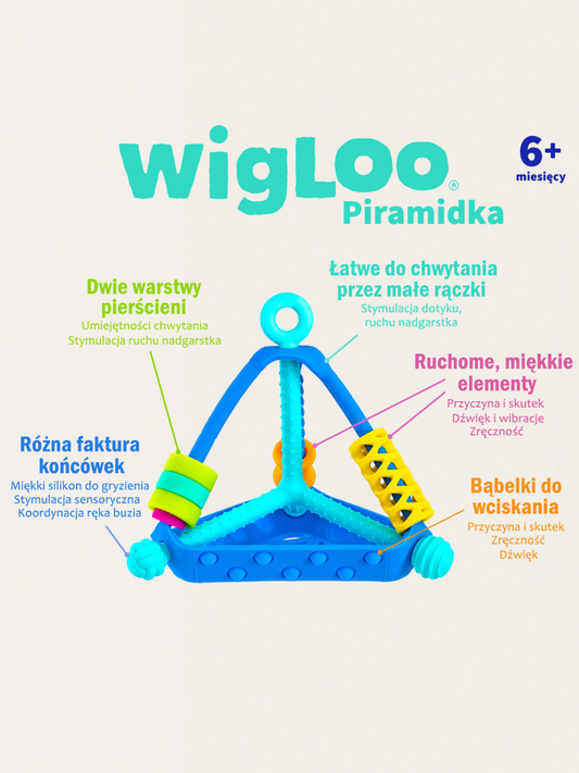 Zabawka sensoryczna - Wigloo Piramidka