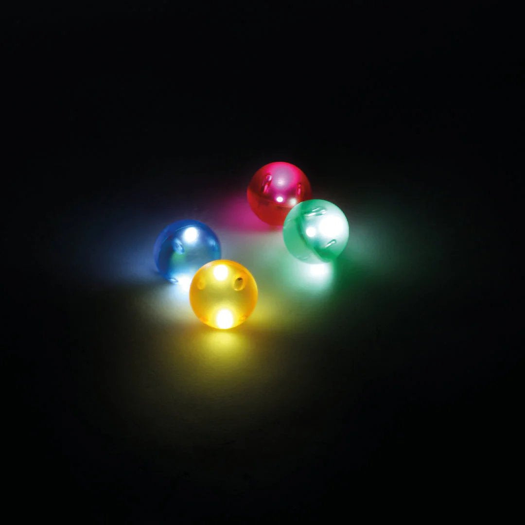 Klocki magnetyczne Cleverclixx - Ball Run Dazzling Lights Pack Intense 100 el.