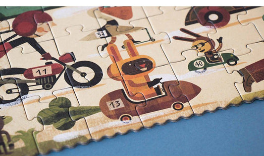 Puzzle dla dzieci, Wyścig, Vroom Vroom 50 el.