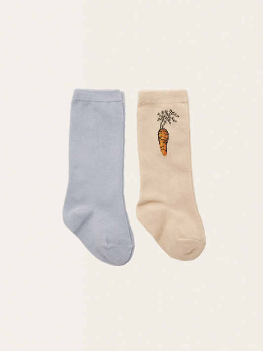 Zestaw dwóch par skarpetek Jacquard Knee Socks